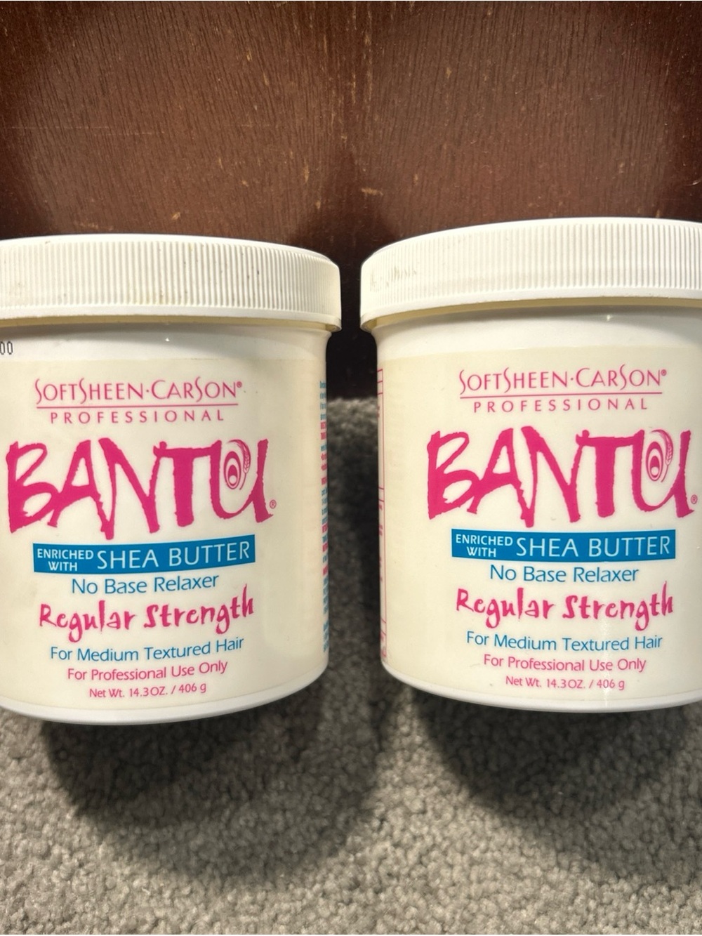 X2 SoftSheen Carson Bantu No Base Relaxer Regular Strength Shea Butter 14.3oz
